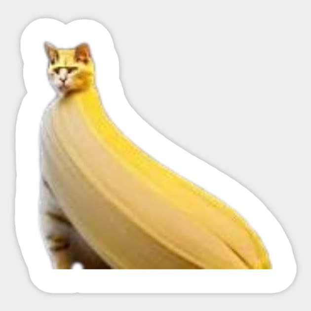 Banana cat Sticker by Fashionkiller1